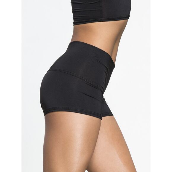 Teeki Shorts Black Mediuml Yoga Pilates Anti Microbial Gym Lightweight Fitness - Picture 3 of 8